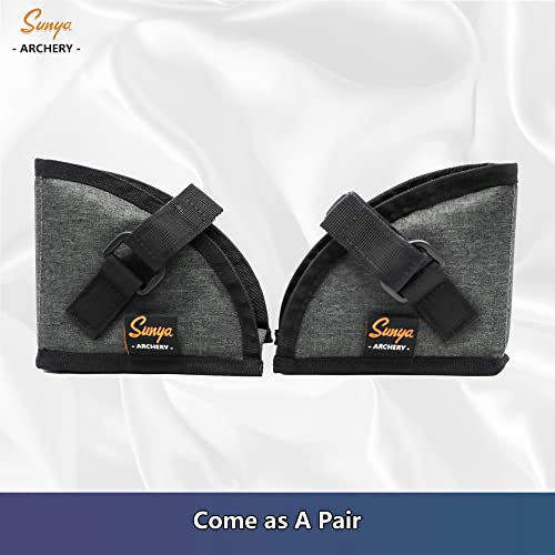 Sunya Compound Bow Cam Protectors Soft Or Hard Bow Case Cover Cam Guards Cam Pockets For Compound Bows Bag As Accessory (Grey) #TOP5