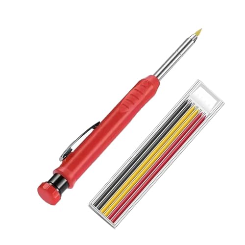 Carpentry Pencil | with Refills Heavy Duty,Marking Pencil Construction Tools