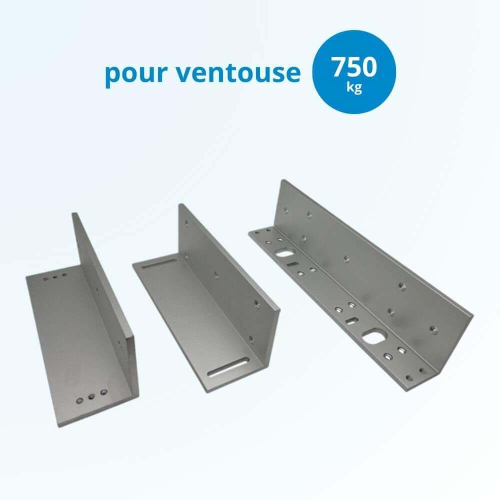 Équerre de Fixation en Z pour Ventouse électromagnétique en Applique de 750 kg