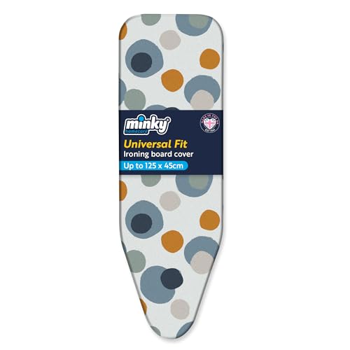 Minky Universal Ironing Board Cover Up to 125 x 45cm Elasticated UK Made