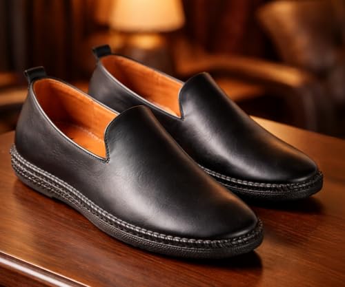 Image of Kraasa Men's Jutis Ethnic Casuals, Slip-on Closure, Stylish Loafers | Perfect for Formal Wear, Business and Parties