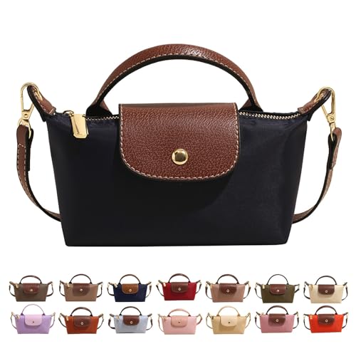 Generisch Mini Umhängetasche in Farbblockoptik für Damen, Small Crossbody Bag,Quadratische Klein Handtasche in Volltonfarbe mit Verstellbarem Riemen, Schultertasche（Schwarz）