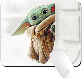 ERT GROUP Original and Officially Licensed by Star Wars Non-Slip Mouse Pad, Baby Yoda 016 Pattern, Non-Slip Computer Mouse Pad, Rectangular 220mm x 180mm, Multicoloured, One Size