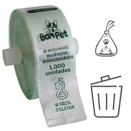 SACO CATA CACA PET BOBINA COM 1000 UN