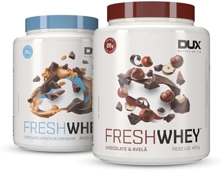 FRESH DUO - POTE 450g Chocolate Belga e Avelã + Chocolate e Pasta...