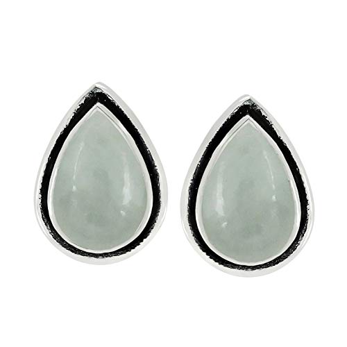 Natural Amethyst Labradorite Garnet Moonstone Lapis Malachite Silver Plated Stud Earrings for Women - Trendy Light Weight Earrings - Birthstones Jewelry Christmas Gifts for Her