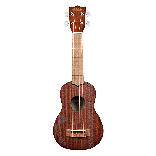 Kala Mahogany KA-15S-H2 Soprano Ukulele (Hawiian Islands with Tattoo Band)