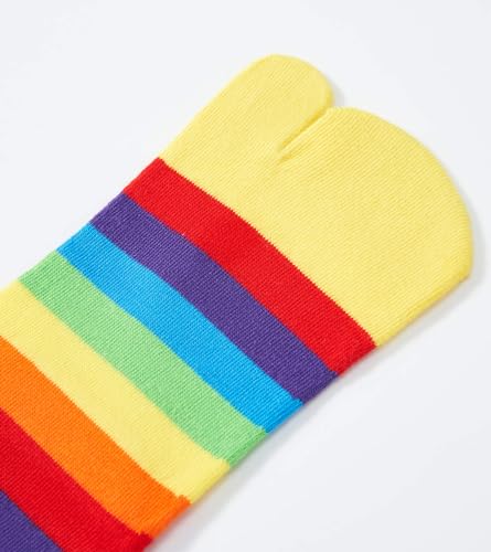 Image of Women's Solid 2 Toe Flip Flop Tabi Socks Geta Ankle Cotton 5 /6 Pairs