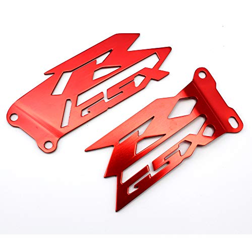 AYKYCS Foot Peg Cover,Motorcycle Foot Plate Plate Guard GSX-R 1000 Accessories Compatible with Suzuki GSX-R 600/750 2006-2016 Suzuki GSX-R 1000 2003-2016 (Red)