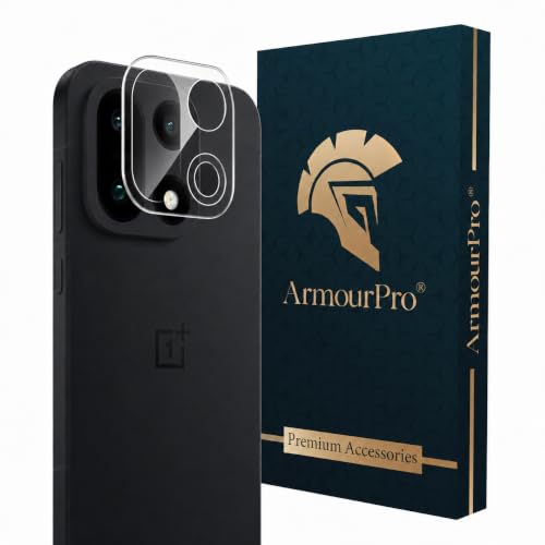 Image of ArmourPro Premium Camera Lens Protector Tempered Glass Compatible for OnePlus 15 With Edge To Edge Camera Coverage | Crystal Clear