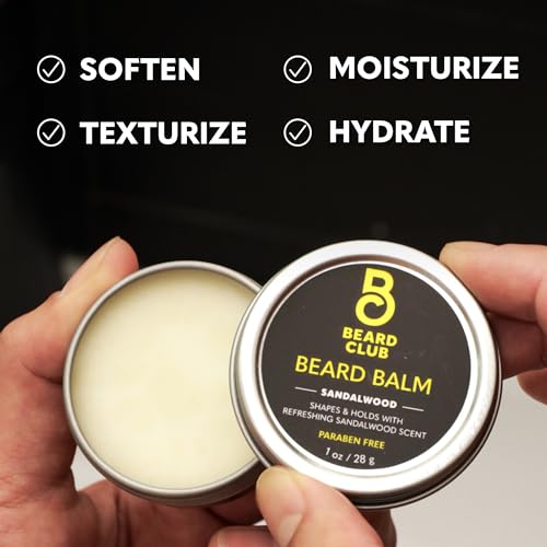 The Beard Club Premium Beard Kit for Men - Grooming & Care Kit - Cedar & Sandalwood Oil, Sandalwood Balm, Shampoo, Brush, Comb, Trimming Scissors, Straight Edge Razor - Gift Set - Image 8