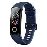 Smartband Huawei Honor Band 5, Tela 0,95" Amoled, 5ATM à Prova D'Água, Monitoramentos diversos Versão Global em Português (Azul)
