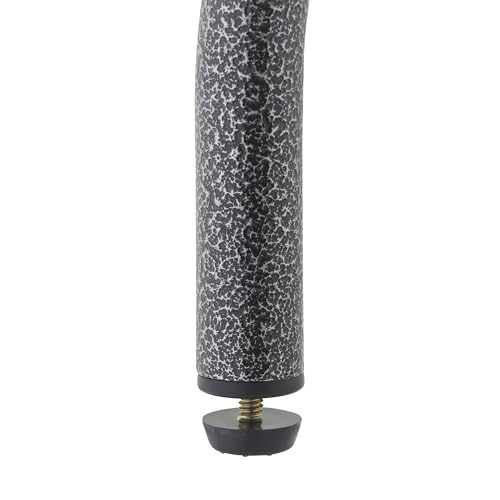 Butaco giratorio de 25 pulgadas de cuero sintético TRINITY para barra de cocina, isla y bar, acabado negro antracita, rojo, juego de 2 miniatura 4