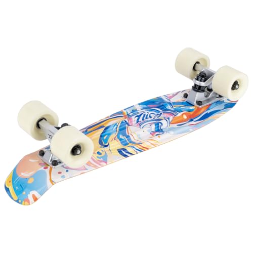 Image of KMX Skateboard 22 and 27 Inch, Classic Mini Cruiser Skateboard for Boys, Girls, Kids, Students, Adults, Teens, Mini Cruiser Board for Beginners and Advanced