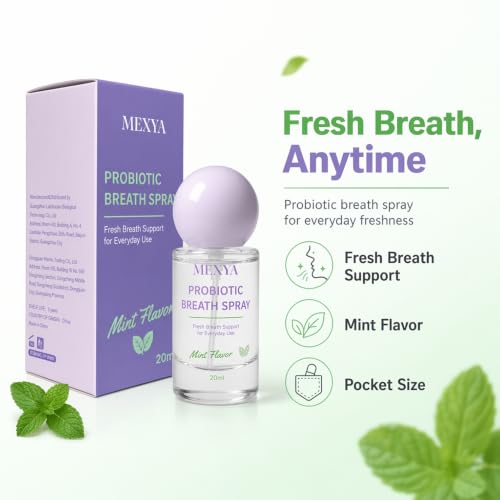 Image of Probiotic Breath Spray for Bad Breath, 2-Pack, Alcohol-Free