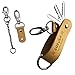 Produktbild CURVAN - Key Organizer Schlüsselanhänger aus echtem Leder Herren | Vintage Schlüssel-halter 2-7 | 100% Eco Büffelleder Schlüssel-Etui | Mini Leather Smart Key-Holder DIY | mit Geschenkbox