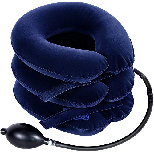 Neck Traction Ohuhu Neck Cervical Traction Collar Device for Neck Shoulder Back Head