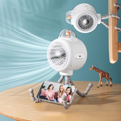 Générique Stroller Clip Fan, Safe Portable Cooling Ventilator, Power Bank Operated with 3 Speeds, Adjustable Stand for Baby Seat, Desk, Crib, Car, Outdoor, Camping, and Treadmill Use – Image 4