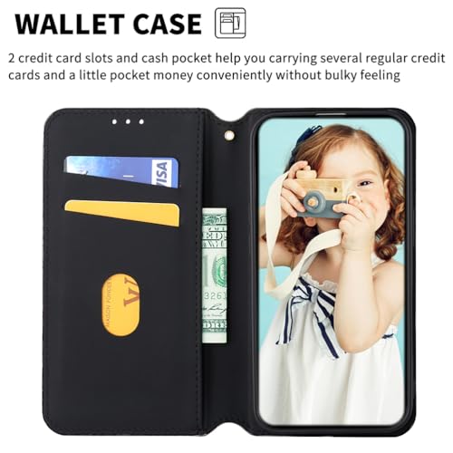 BaiFu Case for Oukitel C51 Wallet Case, PU Leather Magnetic Closure Flip Case Phone Case Compatible with Oukitel C51, Square4 - Image 4