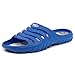 Produktbild LEKANN 919 Herren Badelatschen Badeschlappen Dusch-& Badeschuhe, Blau Gr. 49 EU
