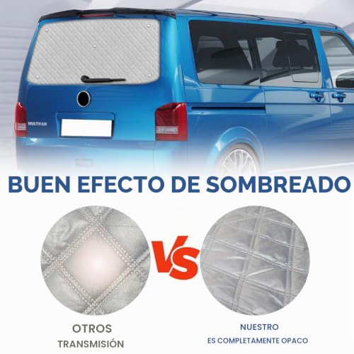 Parasol coche trasera VW T5 T6 oscurecedor interior una puerta térmica 5
