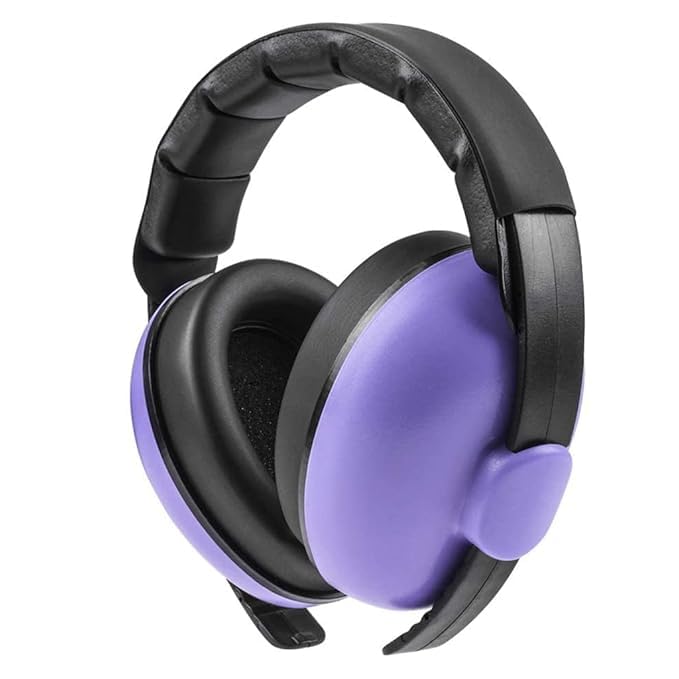 Aqify Baby Ear Protection Ear Muffs, Nois- Cancelling Headphones For Kids Use For Babies in Airplane, Concerts, Theater, Fireworks For Sleep (Purple) 3