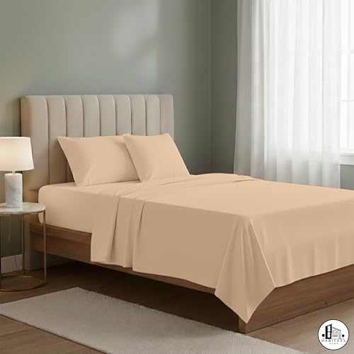 DESIGN ELEGANTE PER OGNI CAMERA DA LETTO: Linee pulite e stile senza tempo rendono queste lenzuola letto matrimoniale ideali per ambienti classici o moderni, perfette come set letto matrimoniale completo, lenzuola king size per casa, seconde abitazioni o strutture ricettive.