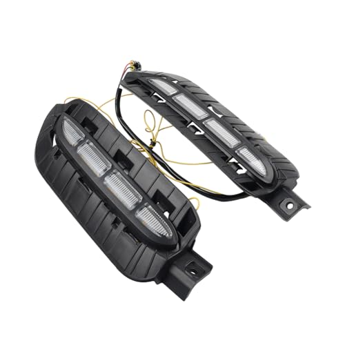 CNxinn10 Front Fog Lamp Daytime Running Light White+Yellow Lights ABS for KIA for Sportage X-Pro 23+ 2 Pcs