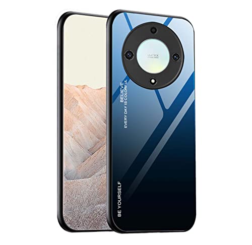 GOKEN Glas Hülle für Honor X9a / Magic5 Lite 5G (Magic 5 Lite 5G), Farbverlaufsglas Schutzhülle mit TPU Rahmen und 9H Panzerglas Rückseite, Weicher Bumper Case Stoßfest Cover Handyhülle (7) GOKEN Glas Hülle für Honor X9a / Magic5 Lite 5G (Magic 5 Lite 5G), Farbverlaufsglas Schutzhülle mit TPU Rahmen und 9H Panzerglas Rückseite, Weicher Bumper Case Stoßfest Cover Handyhülle (7)