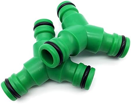 PVC Pipe Joints 3-Way Garden Hose Connector Hose Spliter Agriculture Irrigation Washing Pipe Fittings Repair Coupler 50 Pcs