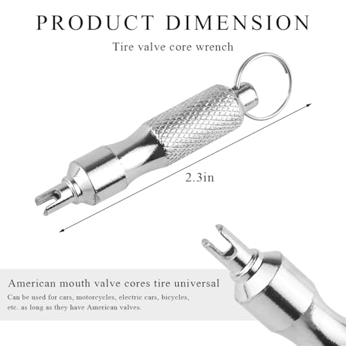 Image of Car Tire Valve Core Removal Tool, Stainless Steel Easy to Use Tire Valve Core Disassembly & Repair Tool, Portable Tire Valve Stem Tool for Car Truck Repair Install, Car Accessories