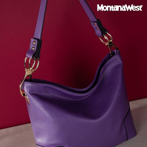 Montana West Medium Hobo Bags for Women Top Handle Satchel Shoulder Purse Bucket Handbag