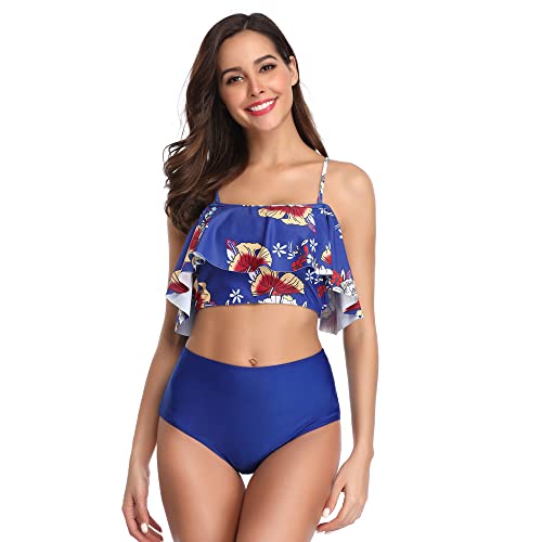 High Waisted Bikini Bathing Women Thong Bikini Swimsuit for Women Split 2-Piece Set