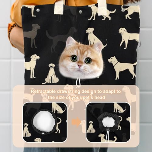 Sac à bandoulière pour chien et chat idéal pour sorties plein air - 4