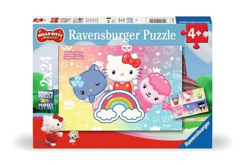 Puzzles 2 x 24 pièces : Hello Kitty Ravensburger France - vue 6