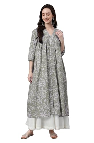 Image of Janasya Women Flared Dress