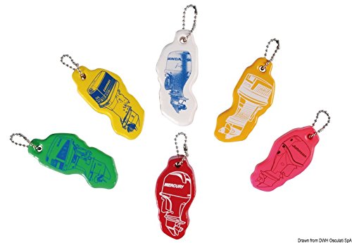Porte-clés Hors-Bord OSCULATI assortis en pack de 10 pièces