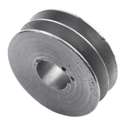 Polea de correa trapezoidal de hierro fundido de doble ranura tipo A para correa de distribución y aplicaciones de herramientas eléctricas, compatible con maquinaria de taller e industrial (83 x 30 x