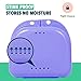 Retainer Case - Pack of 2 - Odorless Mouth Guard Case-Retainer Holder-Ventilated, Durable & Hygienic Guard Case for Carrying and Protecting Braces, Dentures & Aligners-Purplish-3.14 x 3.14 x 1.1