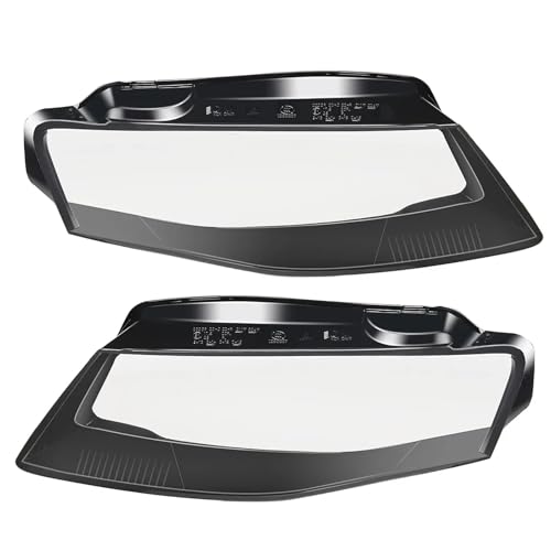Paire de coques phare avant pour A4 B8 contre le jaunissement des optiques