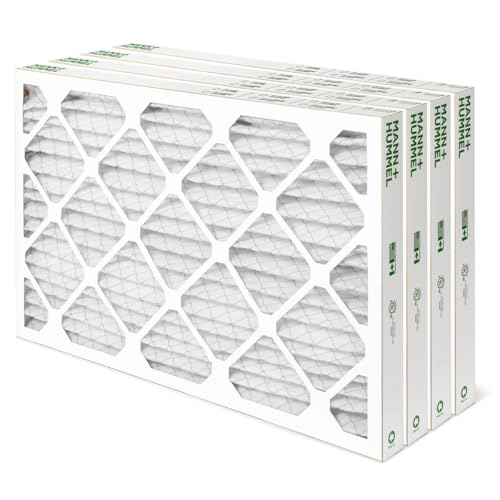 MANN+HUMMEL 20x30x2 MERV 8 Pleated 2 AC Furnace Air Filter. 4 Pack