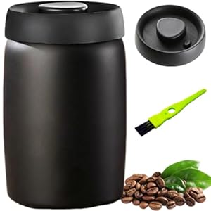 Coffee Vacuum Canister, 16oz Coffee Bean Storage, Stainless Steel Airtight Food Storage Container, Press Out Excess Air Preserve Food Freshness, Perfect for Coffee Beans,Loose Leaf Tea