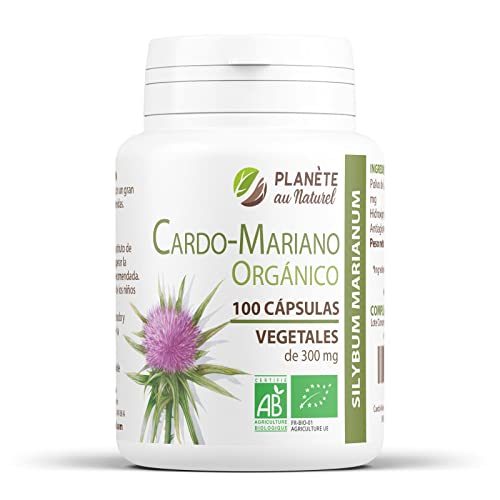 Cardo Mariano Orgánico - Silybum marianum - 300mg - 100 cápsulas vegetales