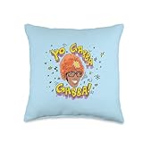 Yo Gabba Gabba! DJ Lance Illustration with Doodles TV Show Throw Pillow