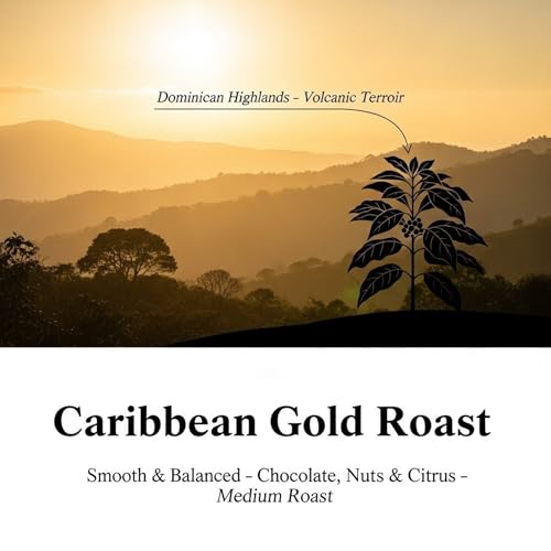Caribbean Gold Roast Dominican Republic Coffee, 1 Lb miniatura 2