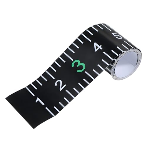Black Reflective Boats Ruler Fishing Measuring Tape
