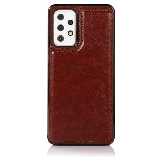 Housse de protection cuir marron pour Samsung S8 Plus