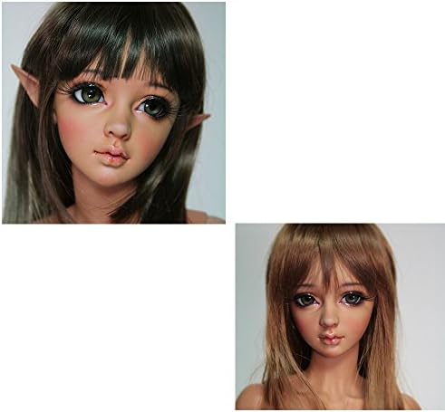 Zgmd 1/3 BJD Doll Ball Jointed Doll Big Female Doll with Free eyes Tan Color With Face Make Up