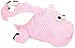 goDog Checkers Flying Pig Squeaky Plush Dog Toy, Chew Guard Technology - Pink, Large