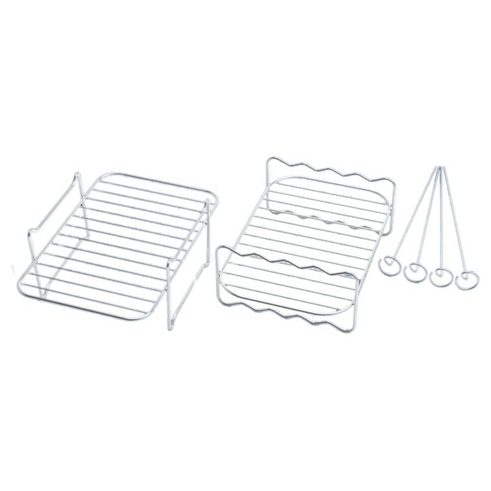 CTRLZS Air Fryer Rack for Dual Basket,Air Fryer Accessory Multi-Layer Rack,for Foodi DZ201 DZ40 Double Basket Air Fryer